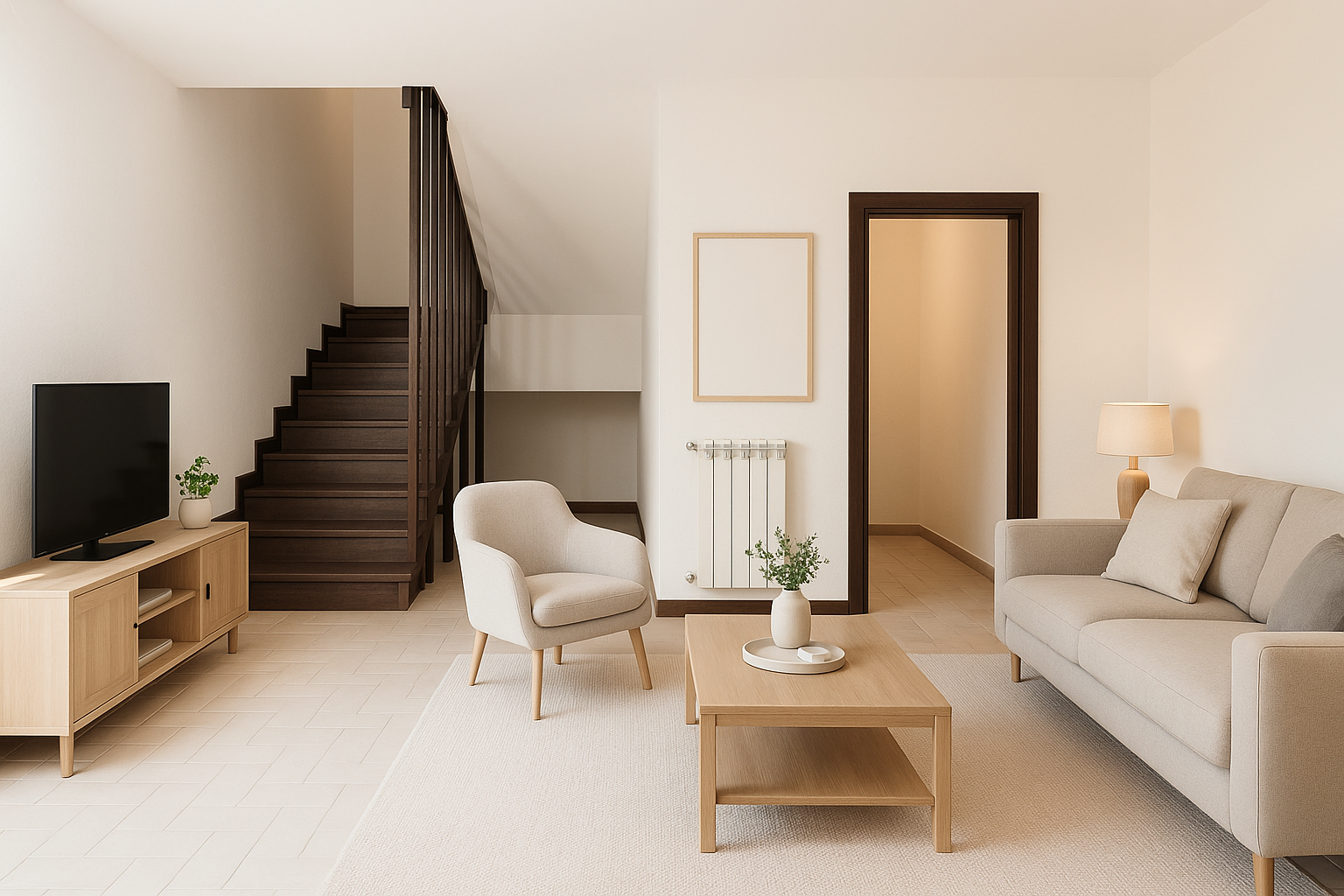 20250518_0942_Staged Modern Living Room_remix_01jvh5evrsfbptabwc1kq8sraw